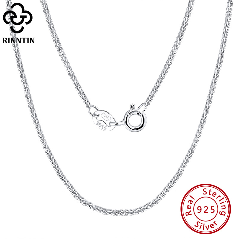 Cuban Link Chain 12Mm - Rinntin Halskette aus 925er-Sterlingsilber, italienisch, handgefertigt,