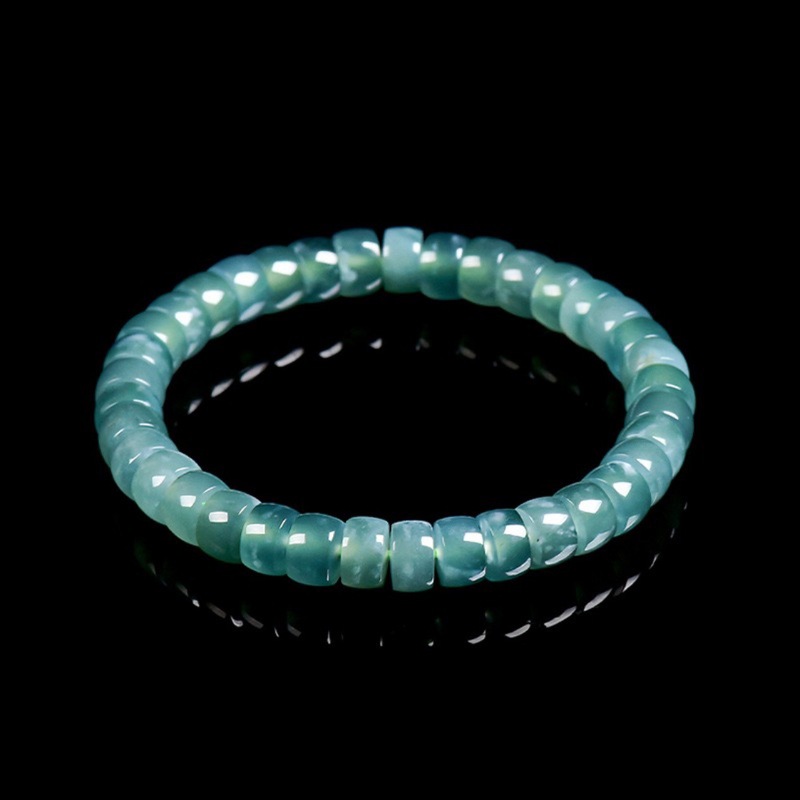 Bracelets - Natürlicher Jadeit der Klasse A, Blaues