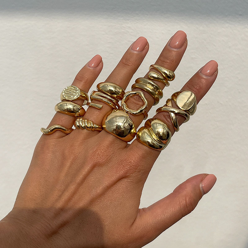 Vintage Punk Knuckle Rings Set - Mode Vintage Metall Ringe Für Frauen