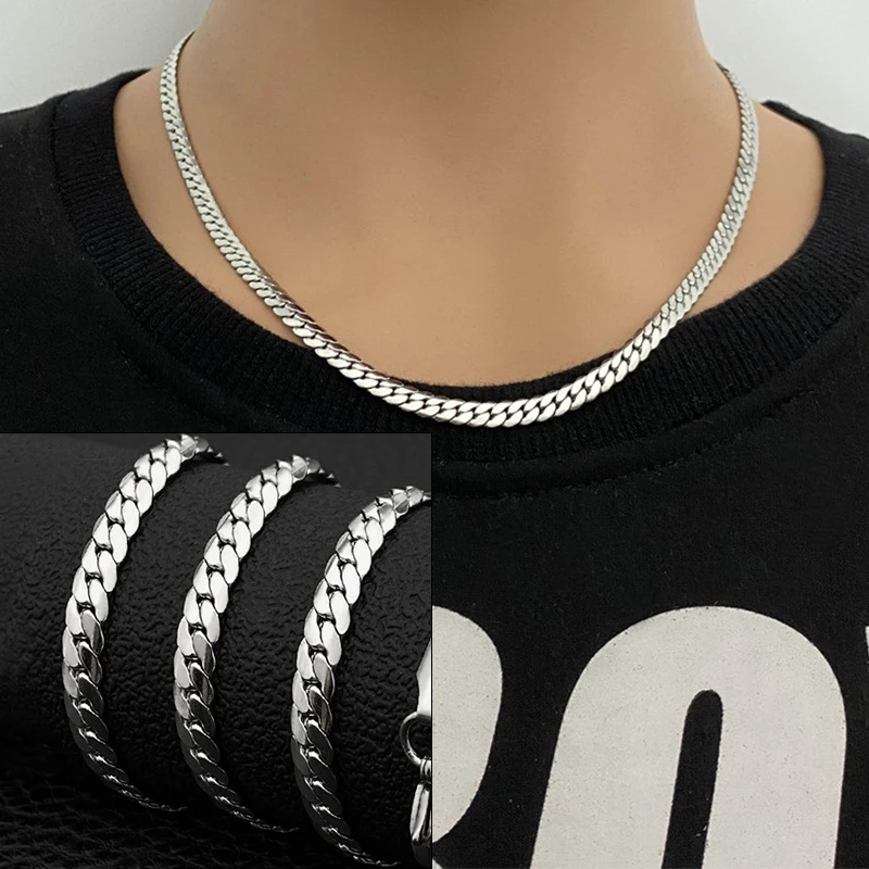 Cuban Link Chain 12Mm - 1 stück 6mm Männer 925 sterling