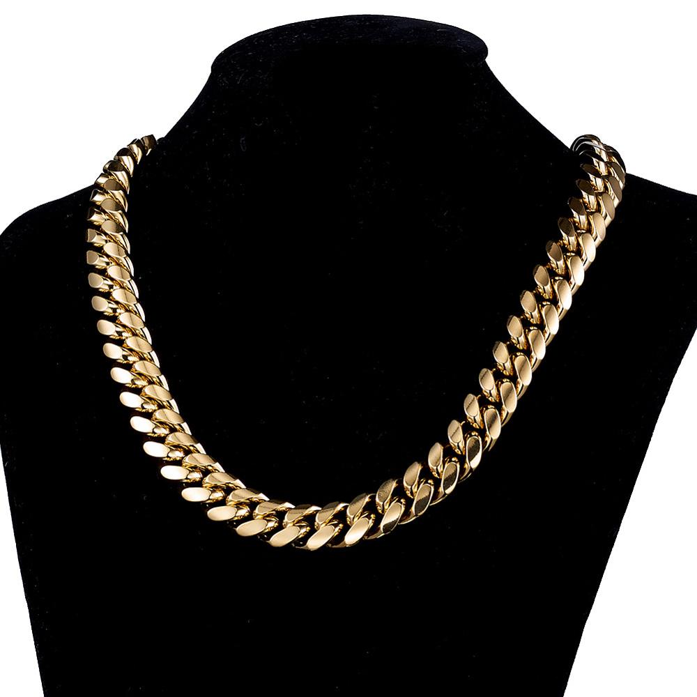 TOPGRILLZ Edelstahl Gold Farbe – Cuban Link Chain 12Mm Bewertung und Preis