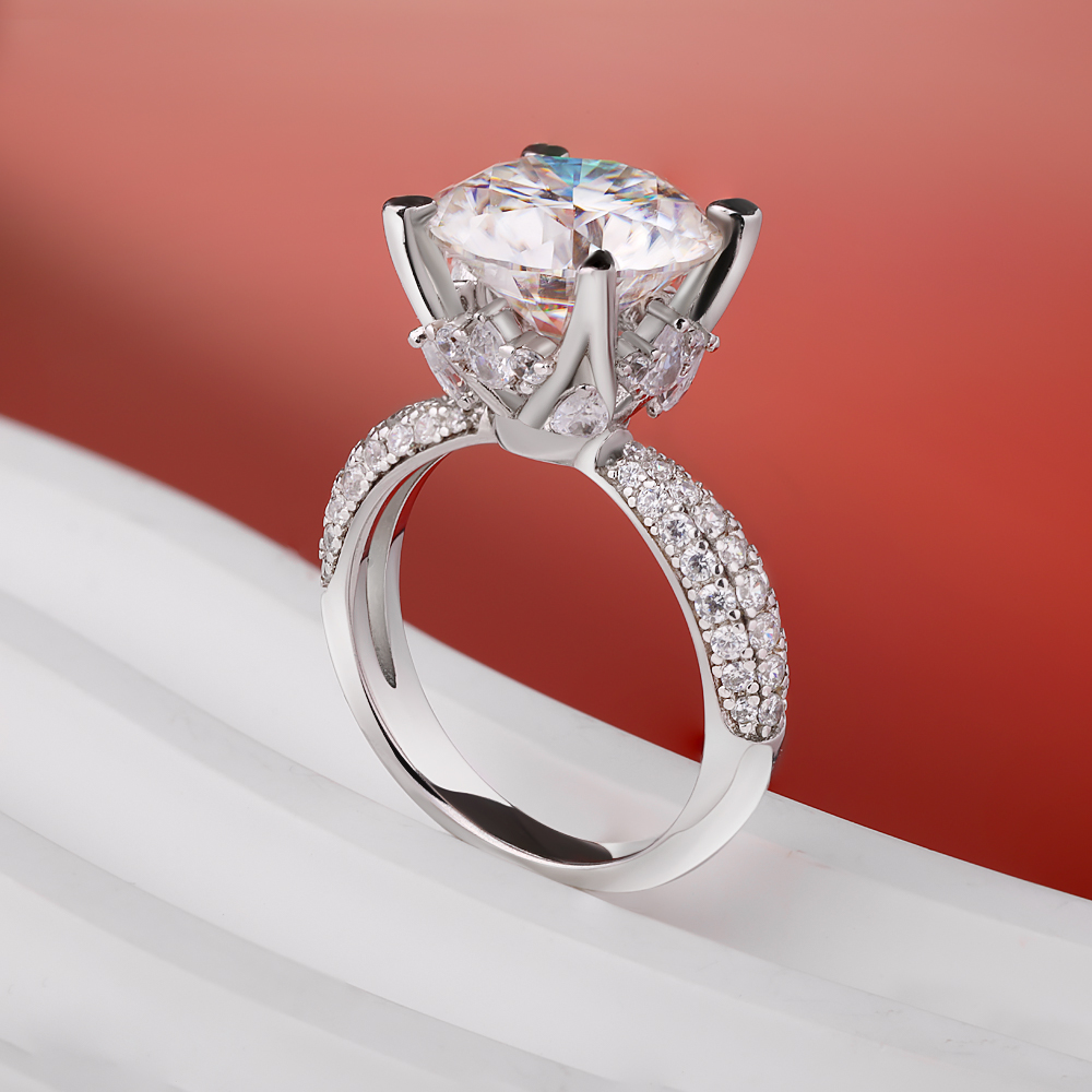 BXINY D Farbe 5CT Moissanit Ri – Moissanite Engagement Ring 1 Carat Bewertung und Preis