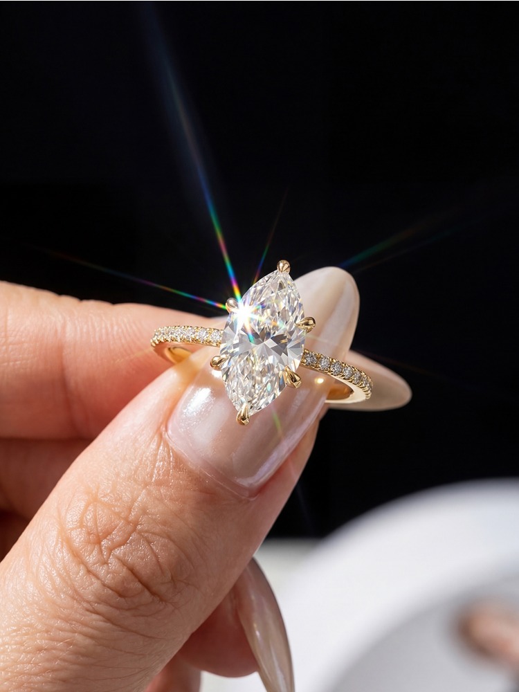 Echter 2-Karat-Moissanit-Diama – Moissanite Engagement Ring 1 Carat Bewertung und Preis