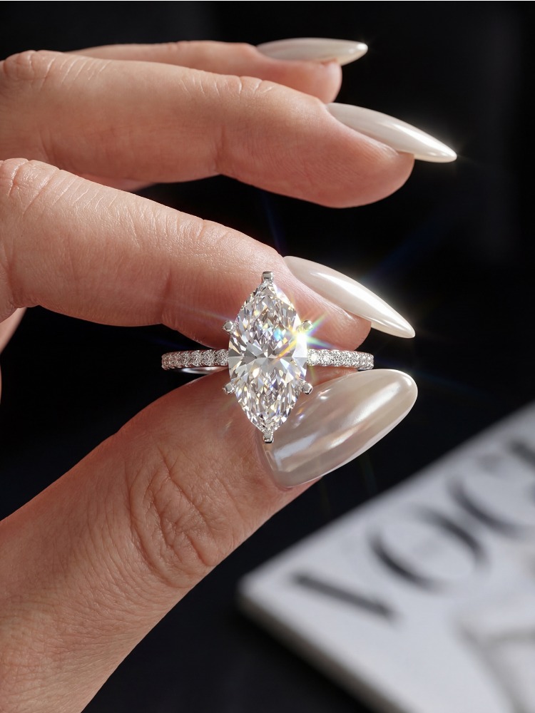 Echter 2-Karat-Moissanit-Diama – Moissanite Engagement Ring 1 Carat Bewertung und Preis