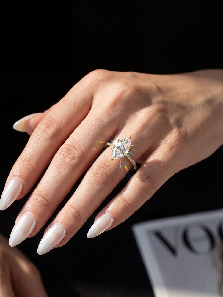 Echter 2-Karat-Moissanit-Diama – Moissanite Engagement Ring 1 Carat Bewertung und Preis