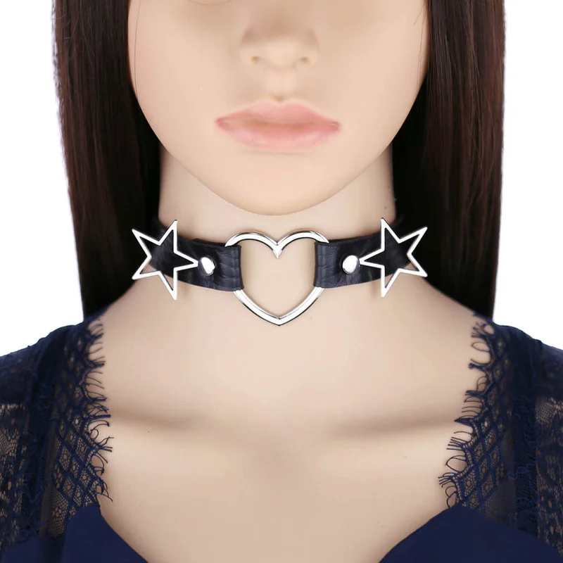 Decopunk Punk PU Leder Herz St – Goth Punk Spike Choker Bewertung und Preis