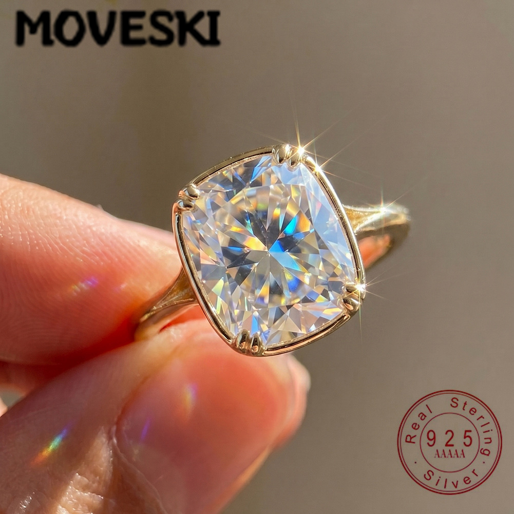 S925 Sterling Silber 1 Karat q – Moissanite Engagement Ring 1 Carat Bewertung und Preis