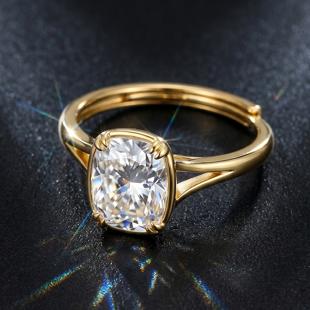 S925 Sterling Silber 1 Karat q – Moissanite Engagement Ring 1 Carat Bewertung und Preis