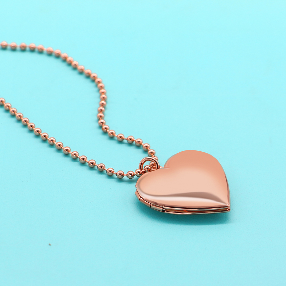 Ewige Liebe Herz Halsband 925  – Heart Locket Necklace Photo Bewertung und Preis