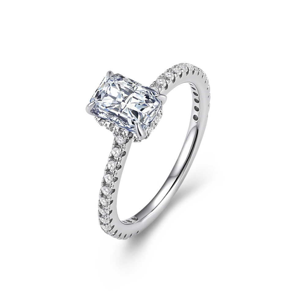 S925 Sterling Silber Einfacher – Moissanite Engagement Ring 1 Carat Bewertung und Preis