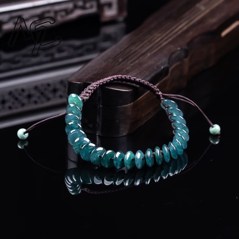 Natürliches Echtes Smaragd-Bla – Bracelets Bewertung und Preis