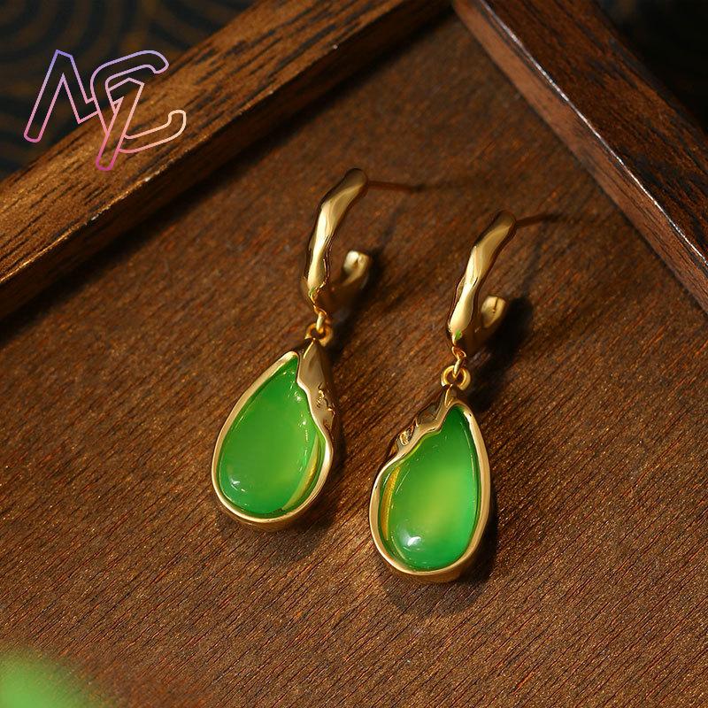 Grüne Echte Jade Wassertropfen – Earrings Bewertung und Preis