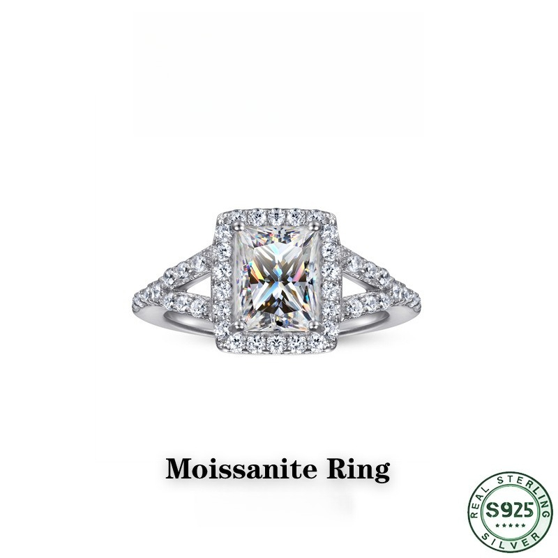 Heiß begehrter modischer Ring  – Moissanite Engagement Ring 1 Carat Bewertung und Preis