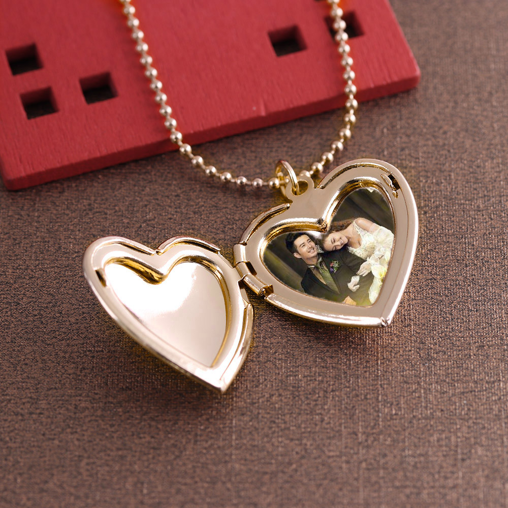 HOOH 1PC Herz Geformt Freund F – Heart Locket Necklace Photo Bewertung und Preis