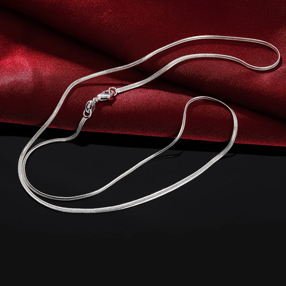 40-75cm Länge 925 Sterling Sil – 925 Sterling Silver Chain Necklace Men Bewertung und Preis