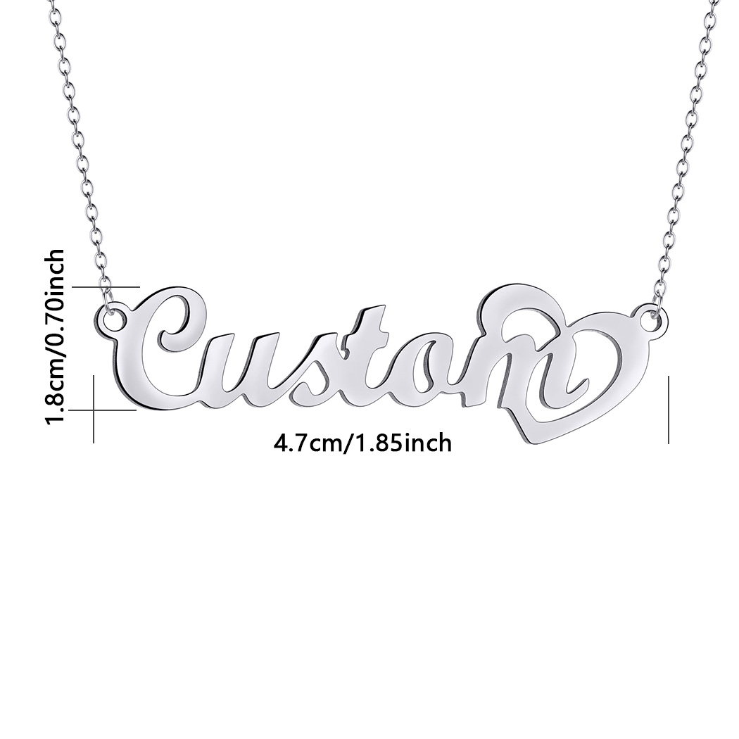 Kunden spezifische Namens kett – Custom Name Necklace Stainless Steel Bewertung und Preis