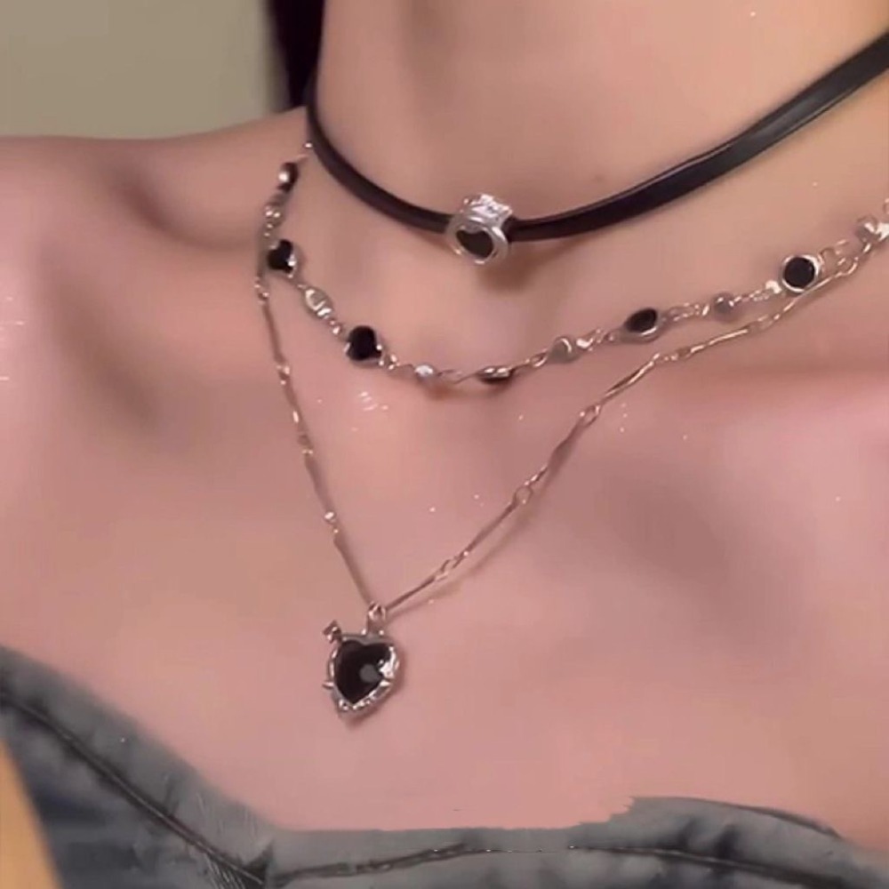 Y2K Gothic Liebe Herz Anhänger – Layered Pendant Necklace Aesthetic Bewertung und Preis