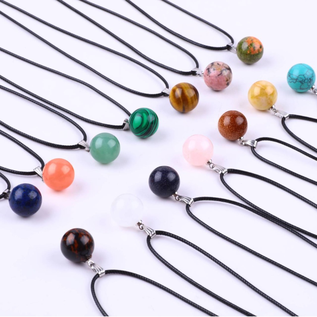 20 Stück/Beutel 14 mm Naturste – Crystal Pendant Necklace Natural Stone Bewertung und Preis