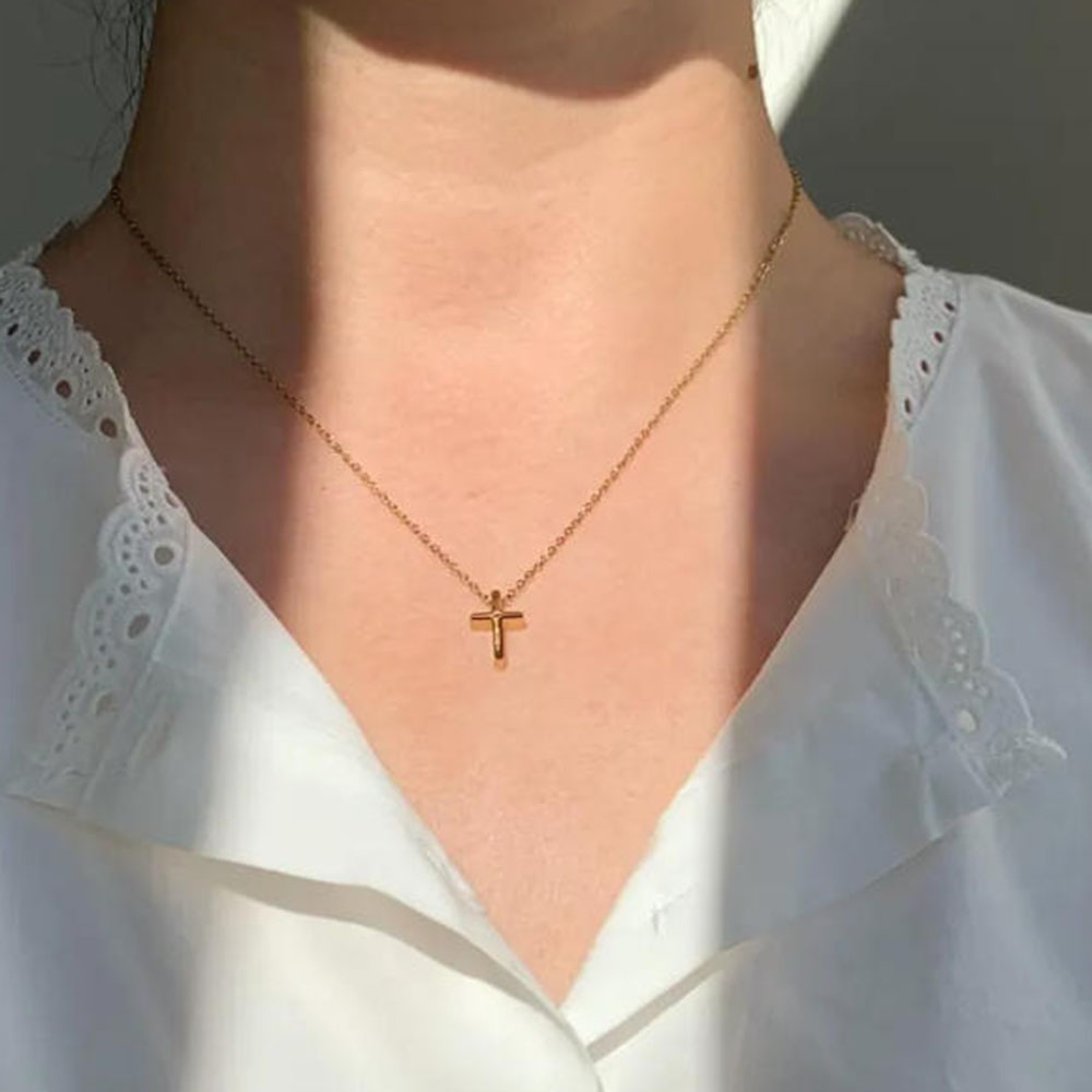Exquisite goldene Kreuzkette,  – Cross Pendant Necklace Gold Bewertung und Preis