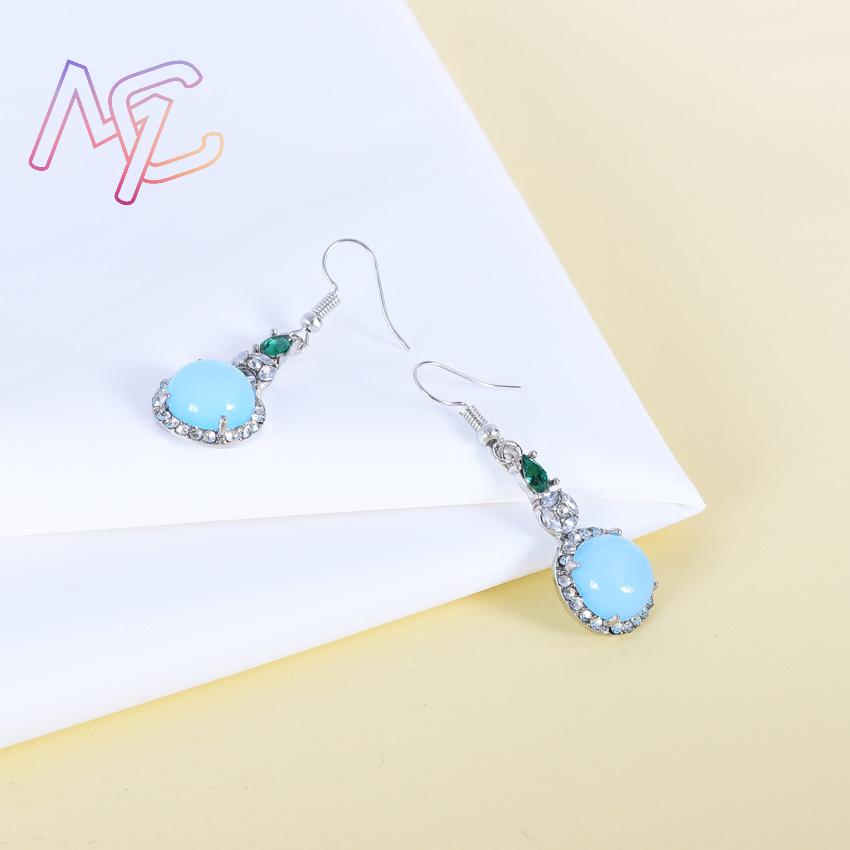 Blaue natürliche Jade Ohrringe – Earrings Bewertung und Preis