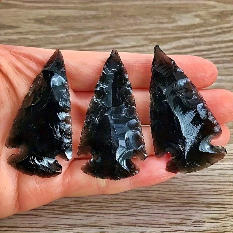 1-Obsidian-Pfeil-Anhänger – ha – Crystal Pendant Necklace Natural Stone Bewertung und Preis
