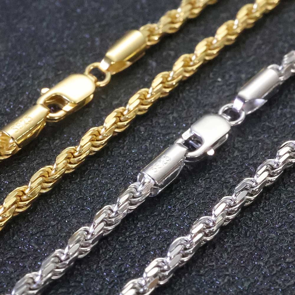ESKEEM 3 MM/5 mm Männer Frauen – 925 Sterling Silver Chain Necklace Men Bewertung und Preis