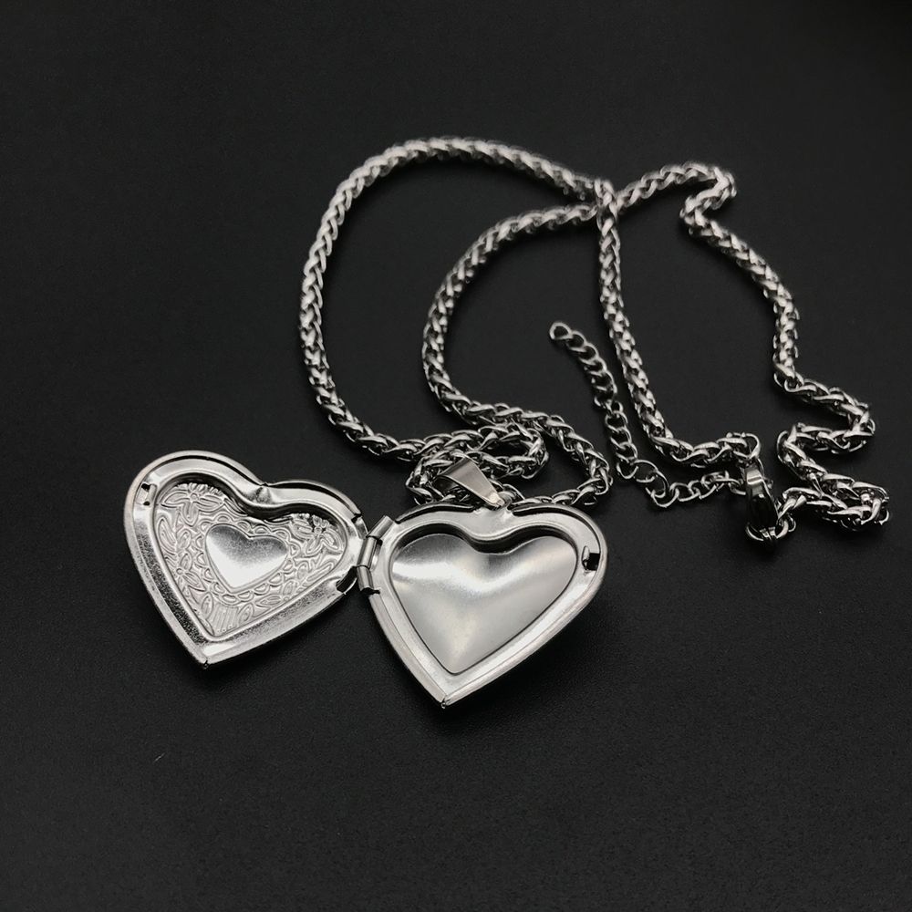 Mode Foto Bild Medaillon Halsk – Heart Locket Necklace Photo Bewertung und Preis