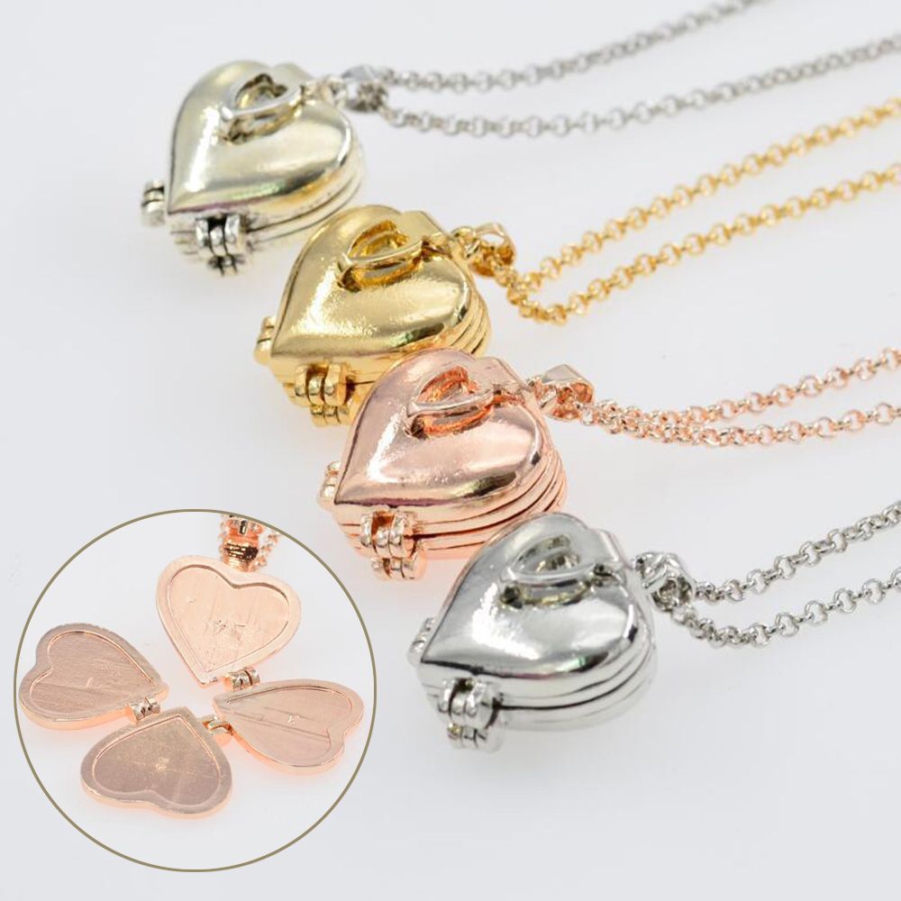 Mode Foto Bild Medaillon Halsk – Heart Locket Necklace Photo Bewertung und Preis