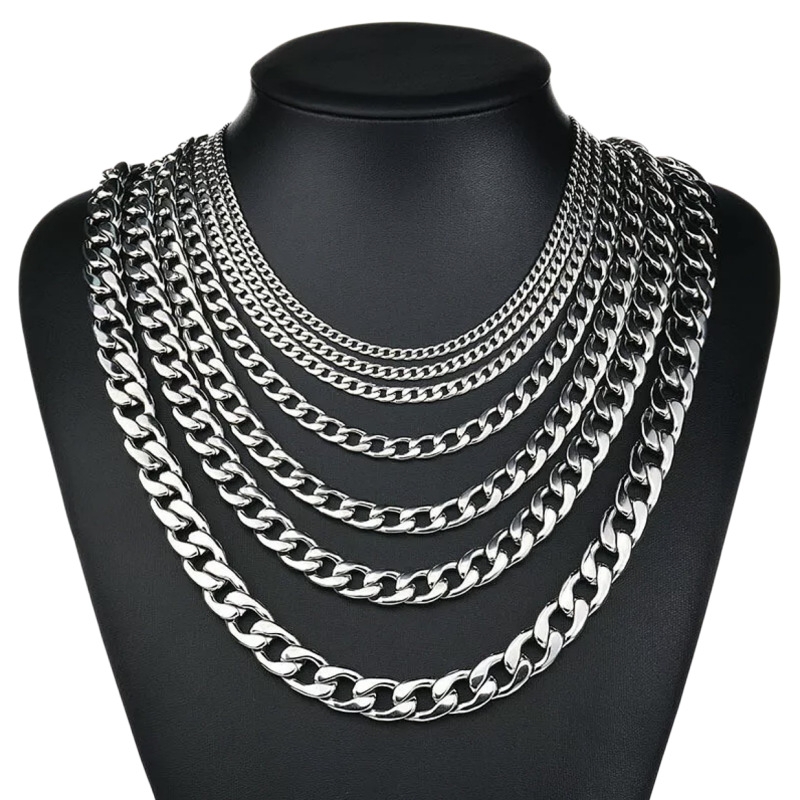 YQ 3MM-10MM 316L Edelstahl Kub – Cuban Link Chain 12Mm Bewertung und Preis