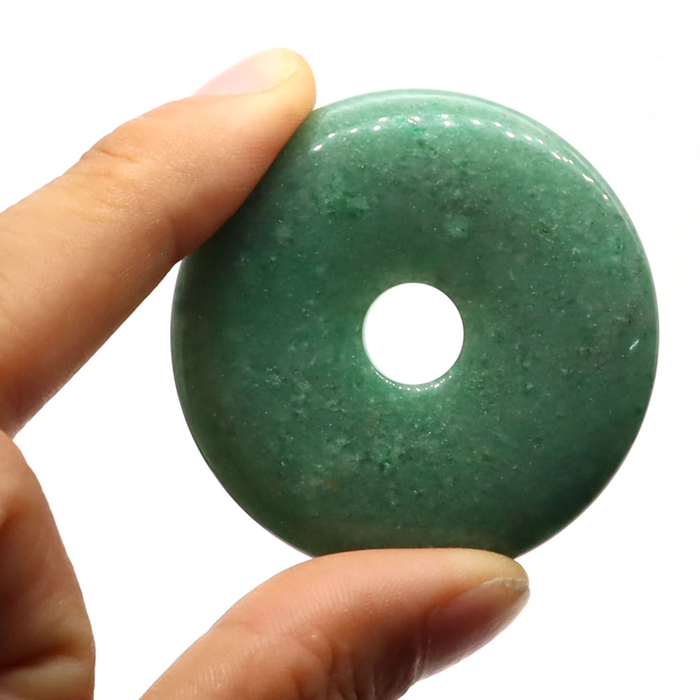 50mm Naturstein-Donuts mit gro – Crystal Pendant Necklace Natural Stone Bewertung und Preis