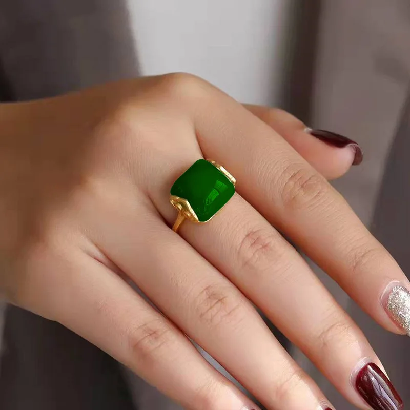 Natürlicher Hetian-Jade-Ring,  – Rings Bewertung und Preis