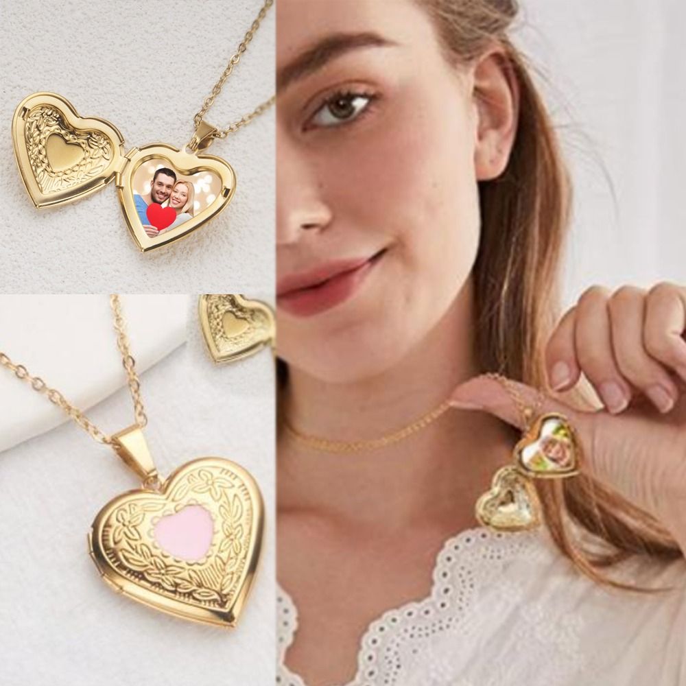 DIY Halskette Foto Bild Medail – Heart Locket Necklace Photo Bewertung und Preis