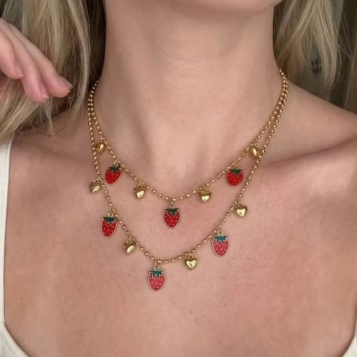 Süße Halskette mit Herzanhänge – Layered Pendant Necklace Aesthetic Bewertung und Preis